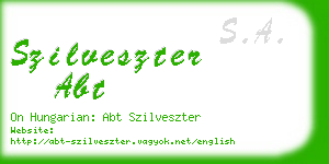 szilveszter abt business card